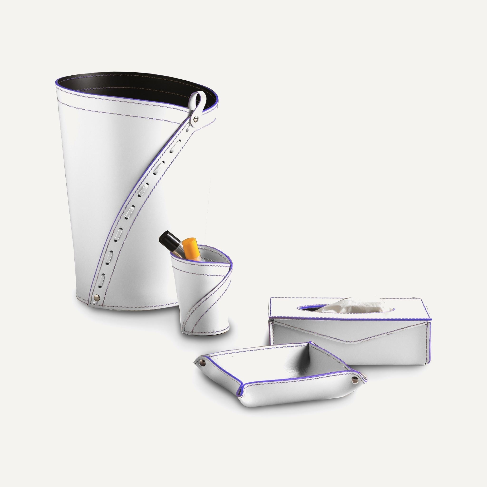 Set per ufficio o studio in cuoio LEONARDO