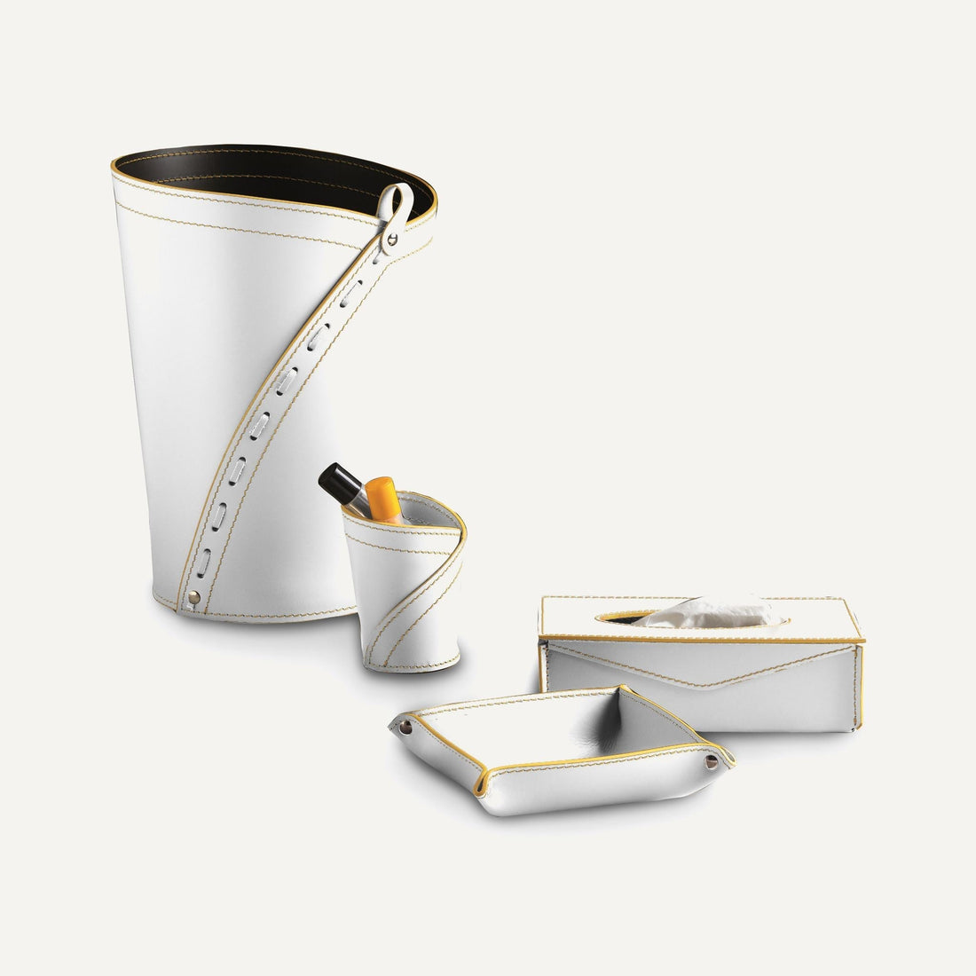 Set per ufficio o studio in cuoio LEONARDO