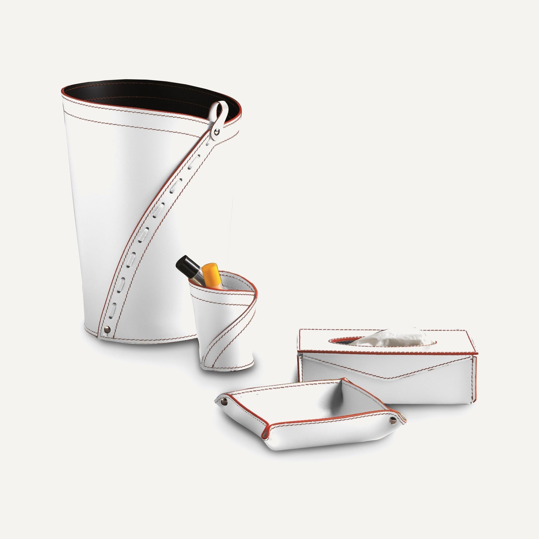 Set per ufficio o studio in cuoio LEONARDO