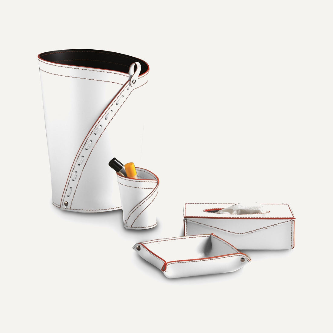 Set per ufficio o studio in cuoio LEONARDO