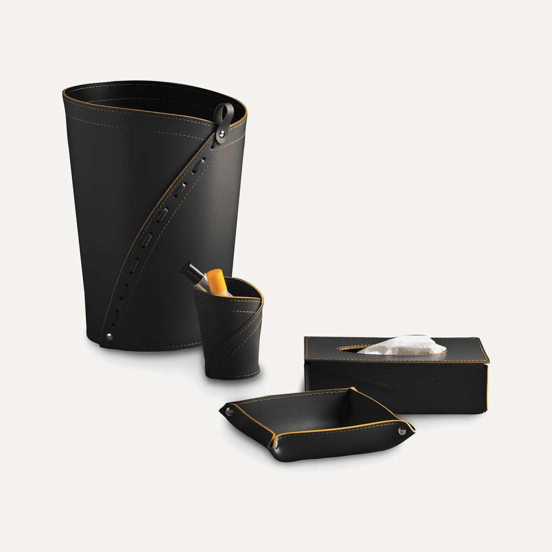 Set per ufficio o studio in cuoio LEONARDO