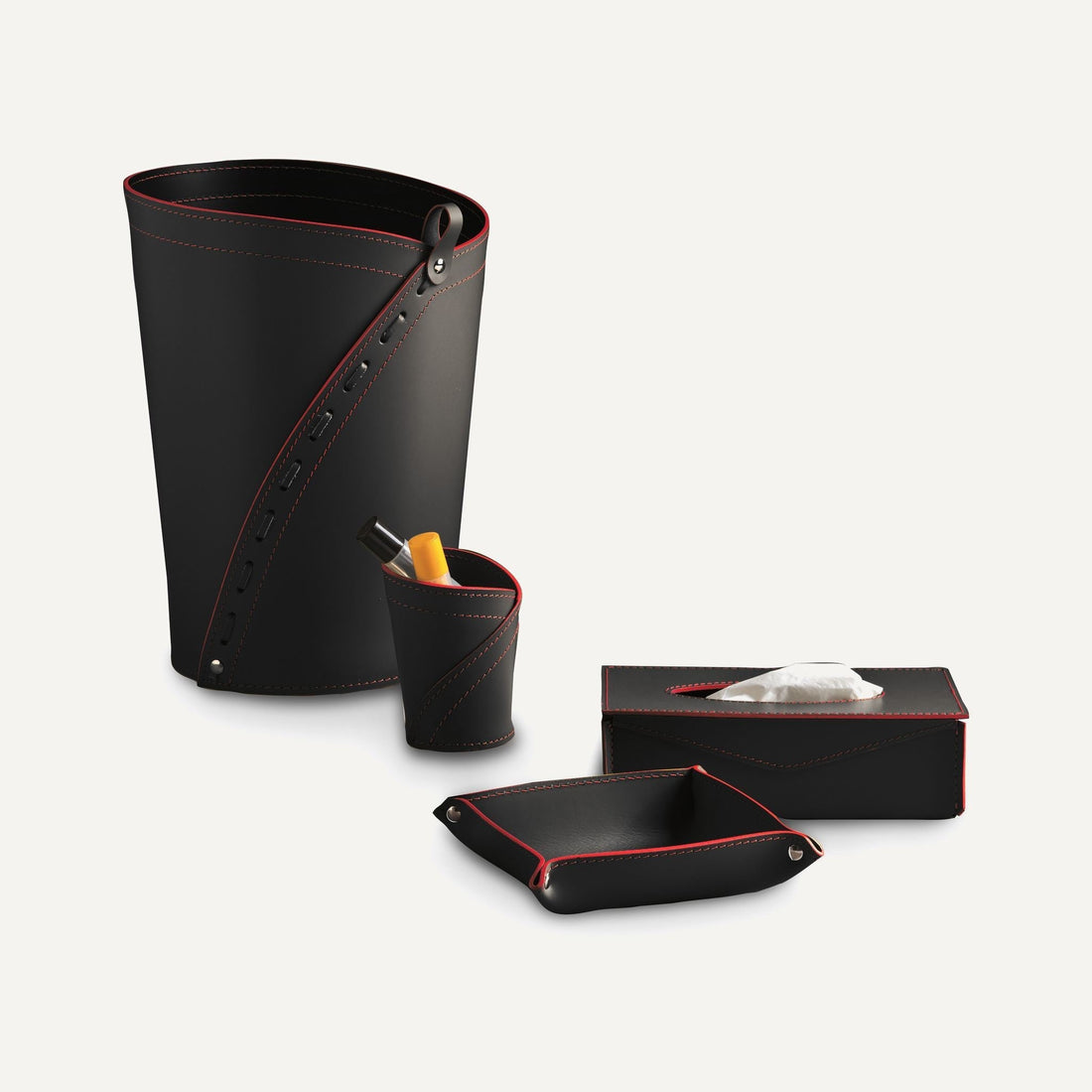 Set per ufficio o studio in cuoio LEONARDO