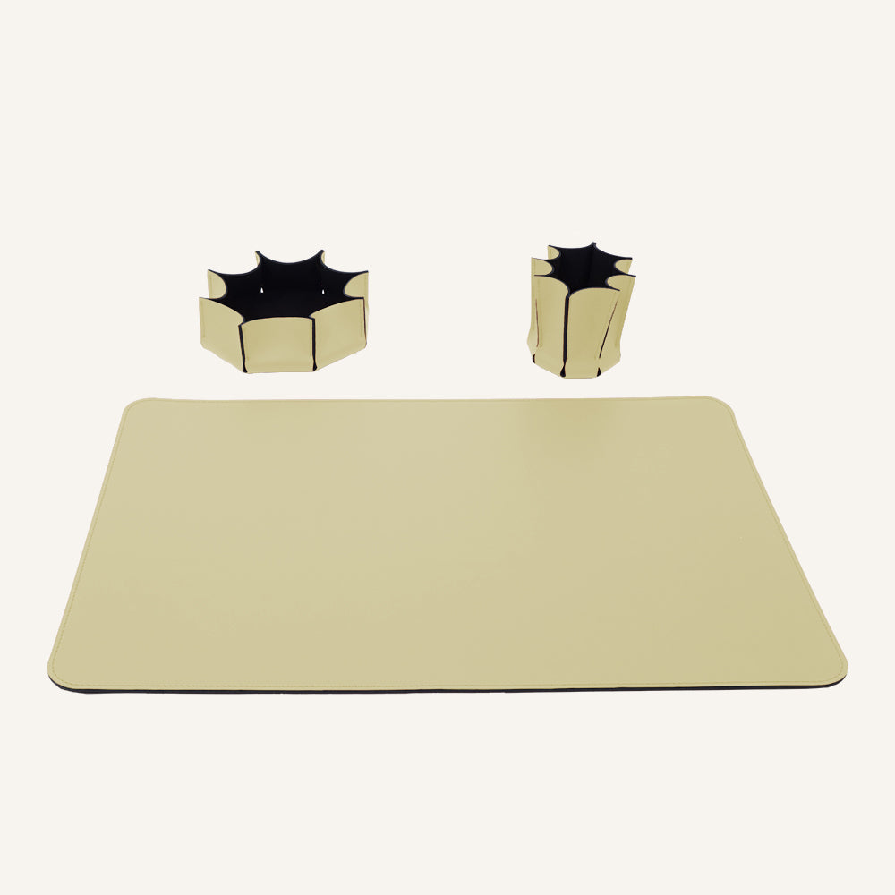 Set scrivania design moderno LEILUX - Beige