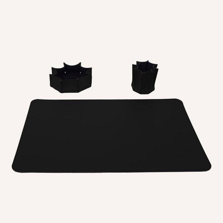 Set scrivania design moderno LEILUX - Nero