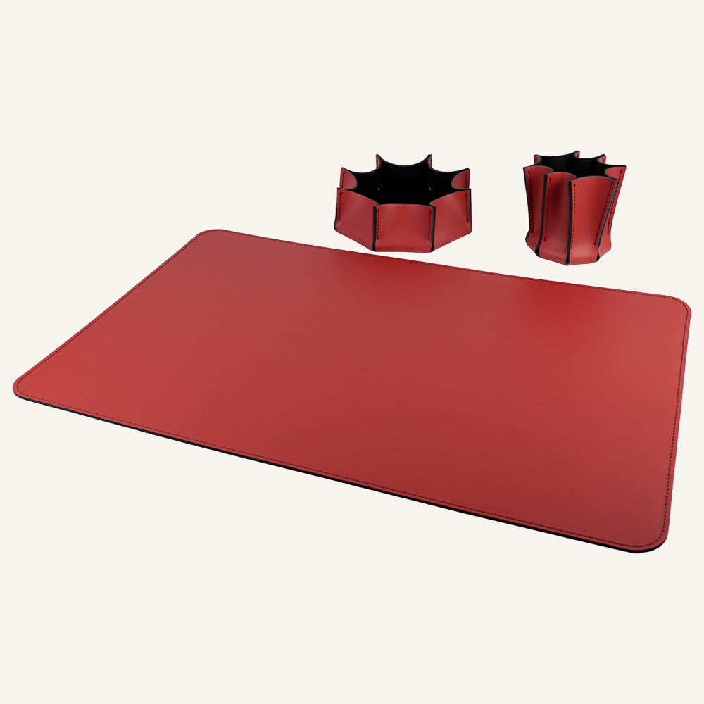 Set scrivania design moderno LEILUX - Rosso