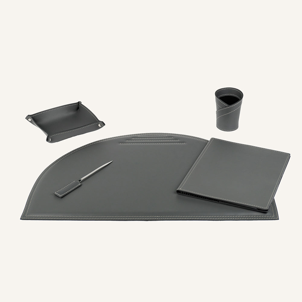 Set originale da scrivania MEDEA 5pz. - Grigio