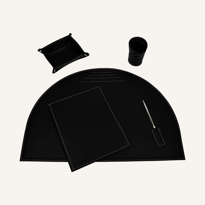 Set originale da scrivania MEDEA 5pz. - Nero