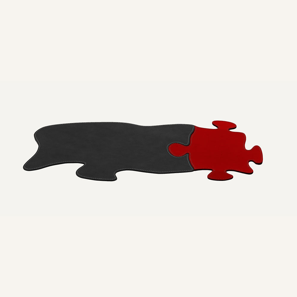 Sottomano componibile in cuoio PUZZLE