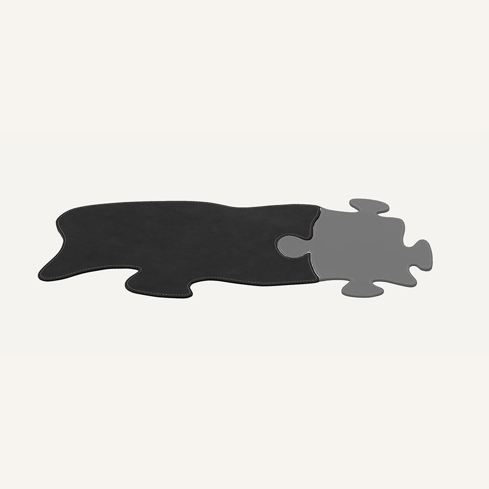 Sottomano componibile in cuoio PUZZLE