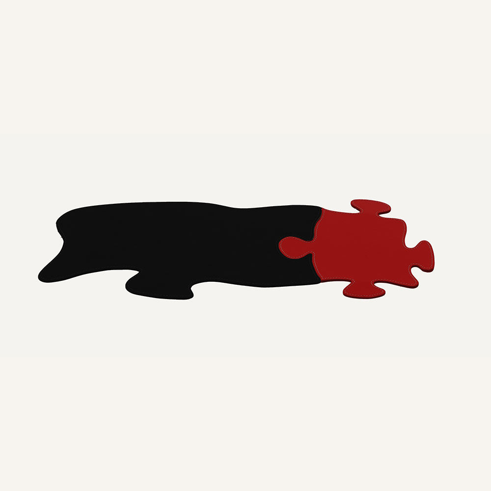 Sottomano componibile in cuoio PUZZLE