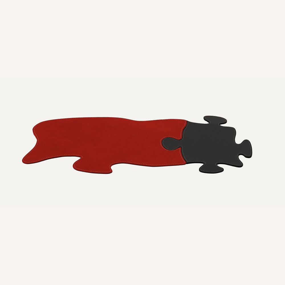 Sottomano componibile in cuoio PUZZLE
