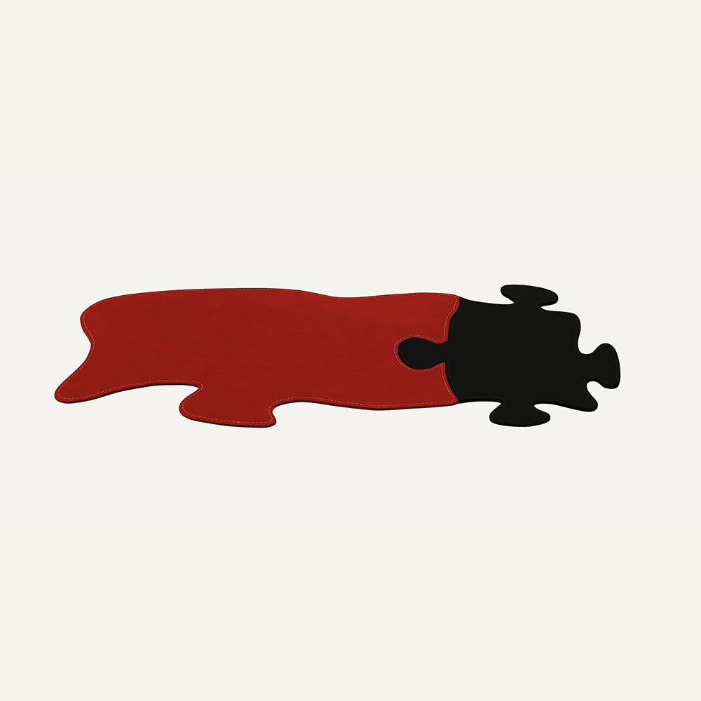 Sottomano componibile in cuoio PUZZLE