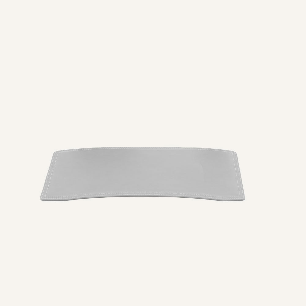 Sottomano di design per scrivania in cuoio BRANDO - Bianco