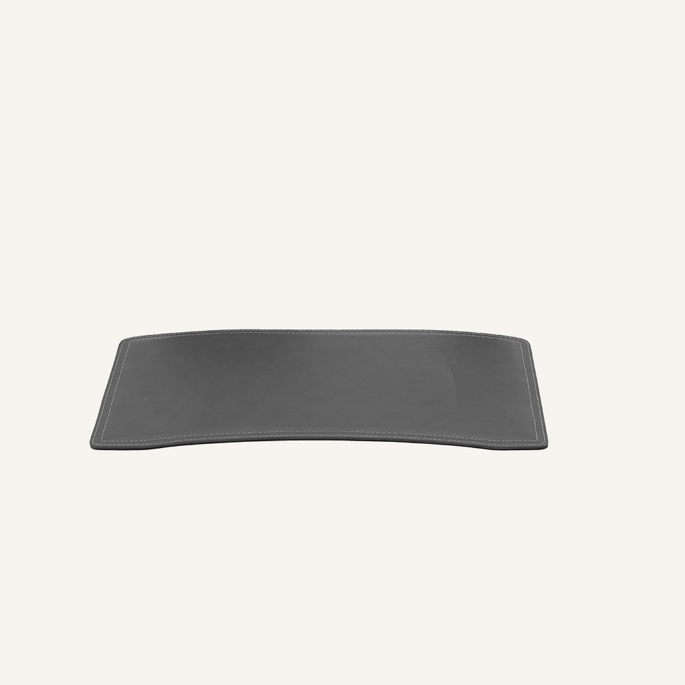 Sottomano di design per scrivania in cuoio BRANDO - Grigio