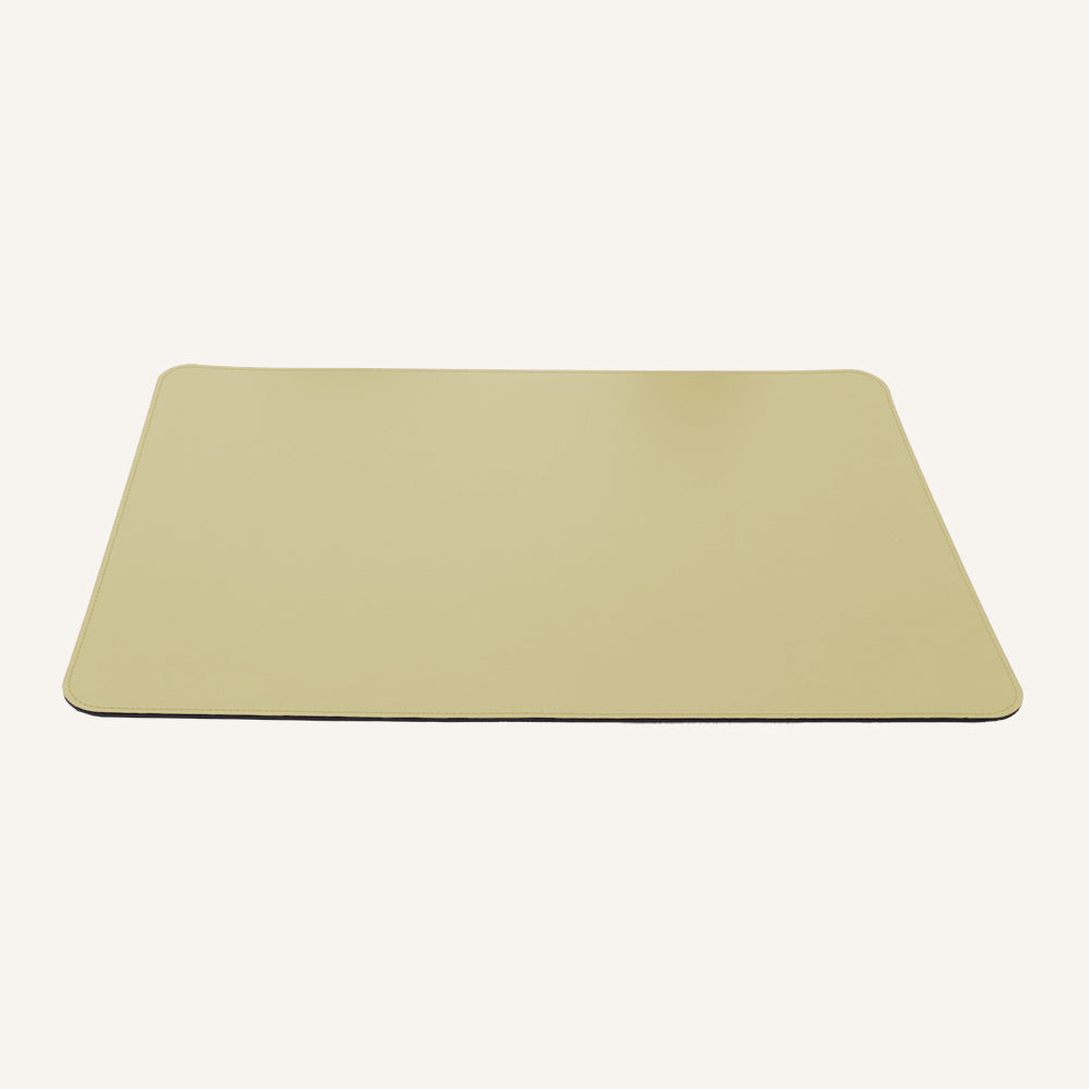 Sottomano da scrivania di design in pelle RITLEI - Beige