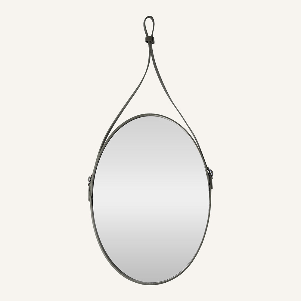 Specchio ovale a muro IVANO - Tortora