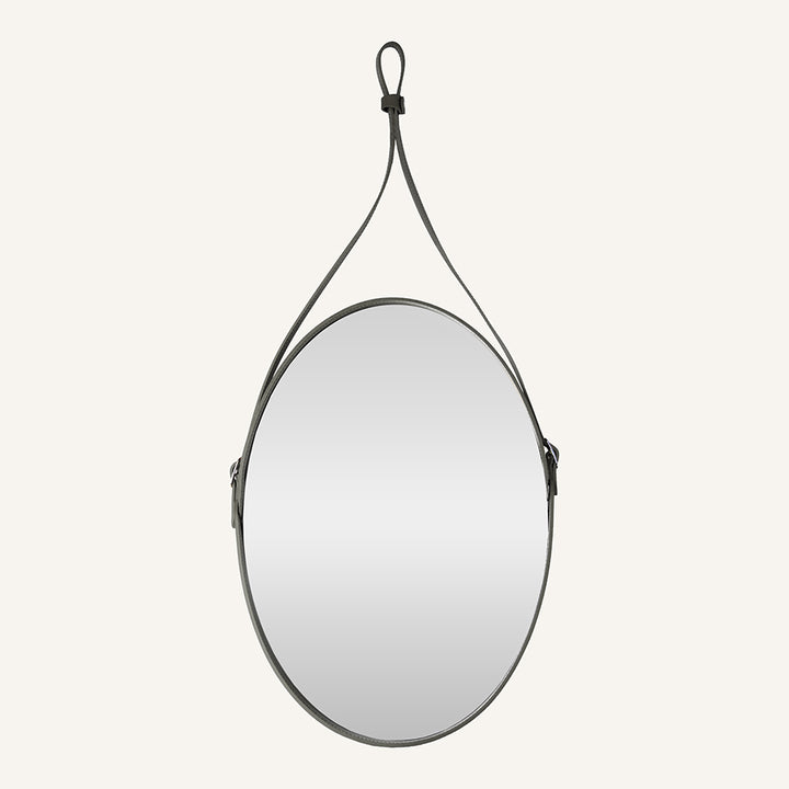 Specchio ovale a muro IVANO - Tortora