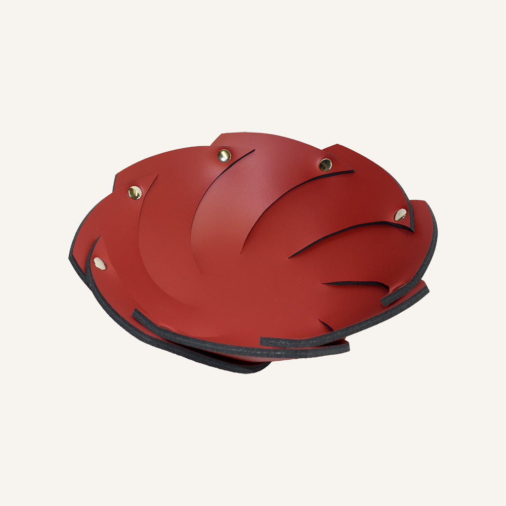 Portaoggetti di design in pelle DALIA - Rosso, 25 Ø