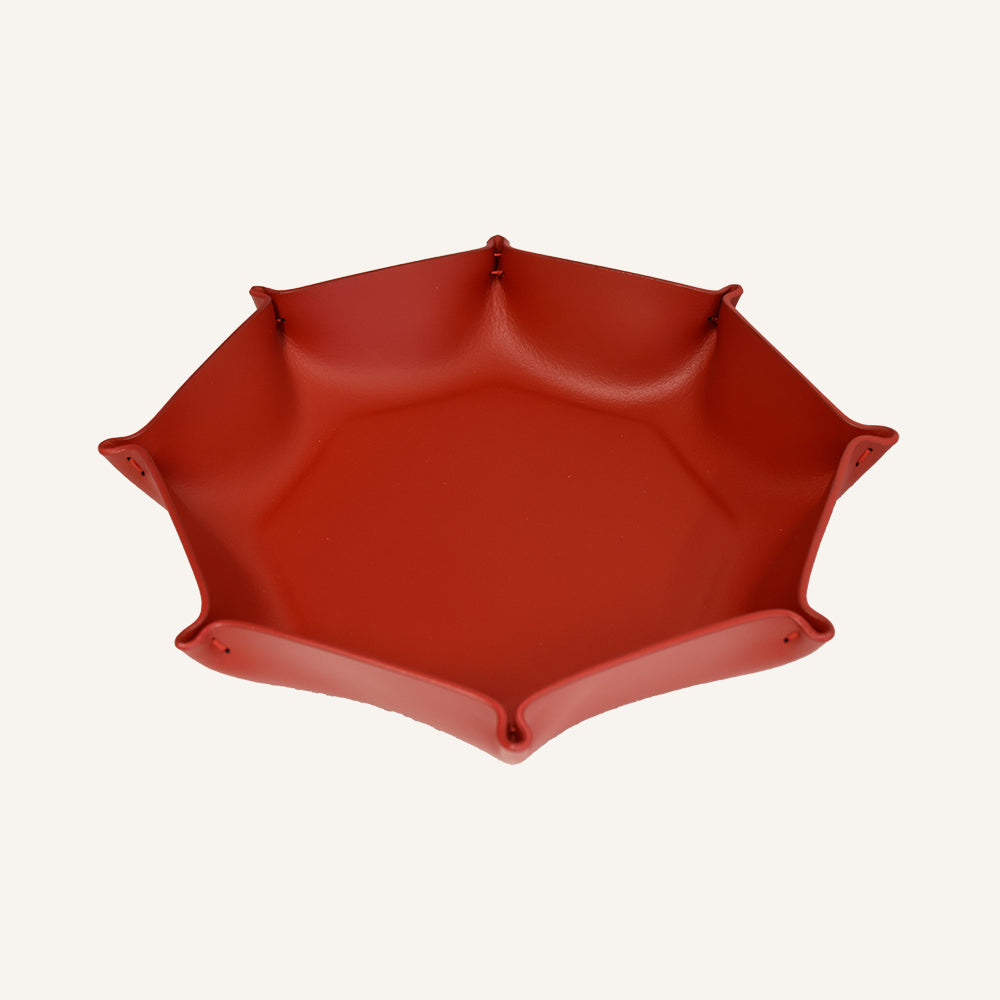 Svuotatasche portaoggetti in pelle HODIE - Rosso