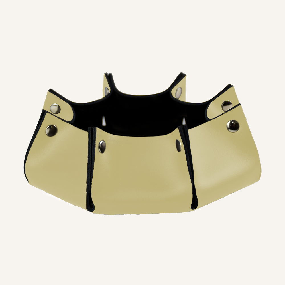 Svuotatasche in Vera Pelle Prestigiosa RITLUX - Beige
